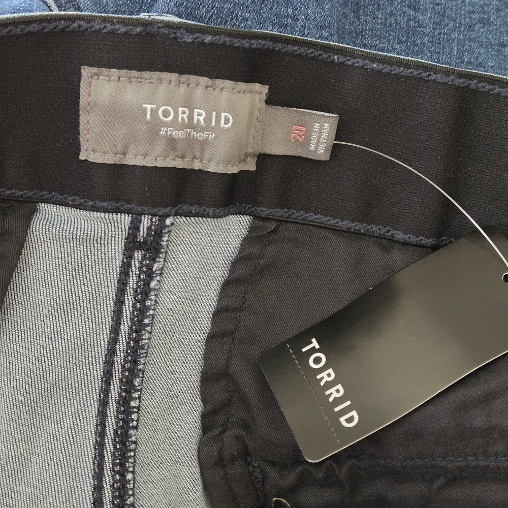 Torrid Refined Denim Trouser Shorts - Picture 10 of 13